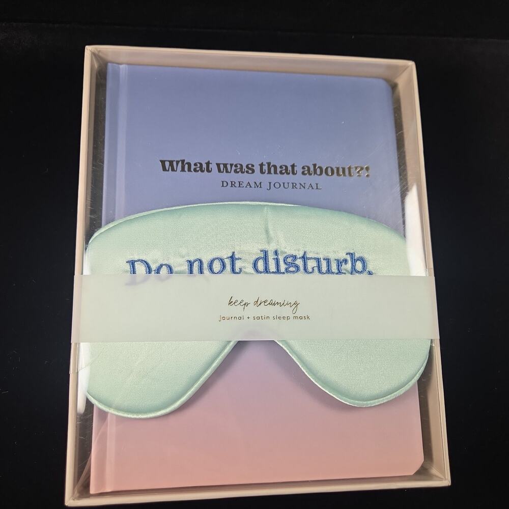 Dream Journal + Satin Sleep Mask Set